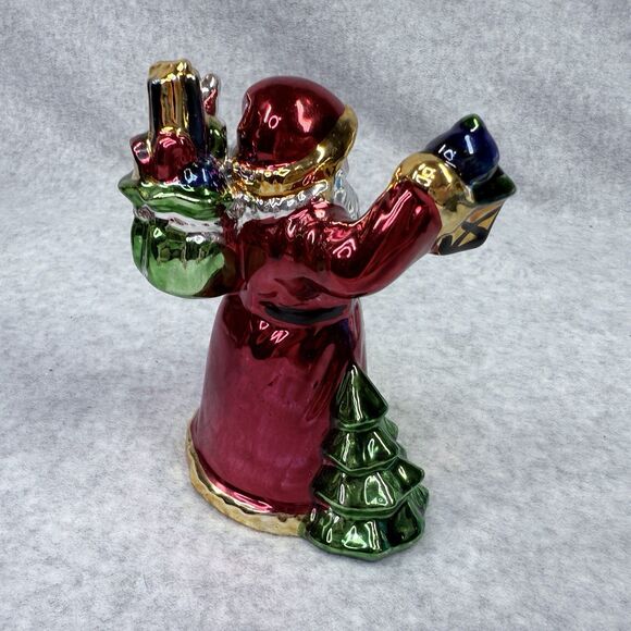 Christmas Fantasy Santa Collection Mercury Glass Santa Collectible Gift Figurine - Picture 3 of 8